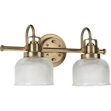 Archie 2-Light Bathroom Vanity Light Bracket in Vintage Brass