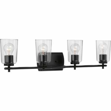 Adley 4-Light Bathroom Vanity Light & Vanity in Black