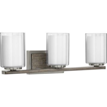 Mast 3-Light Bathroom Vanity Light & Vanity in Brushed Nickel