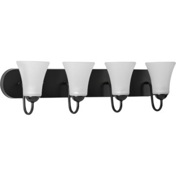 Classic 4-Light Bathroom Vanity Light Bracket in Black