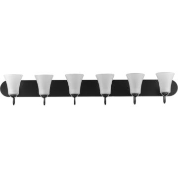 Classic 6-Light Bathroom Vanity Light Vanity in Black