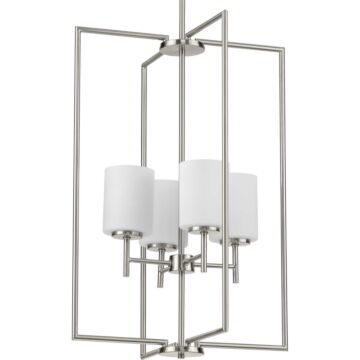 Replay 4-Light Foyer Pendant in Brushed Nickel