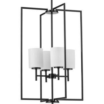 Replay 4-Light Foyer Pendant in Black