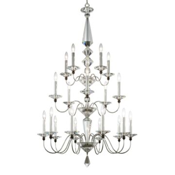 Jasmine 20 Light Chandelier in Silver by Schonbek