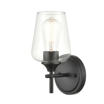 Ashford One Light Wall Sconce in Matte Black by Millennium