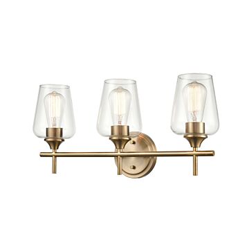 Ashford Three Light Vanity in Modern Gold by Millennium