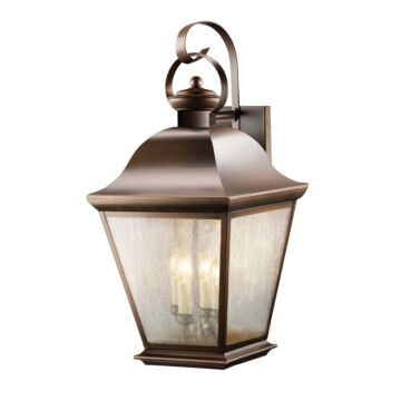 Mount Vernon Four Light Outdoor Wall Mount in Olde Bronze by Kichler