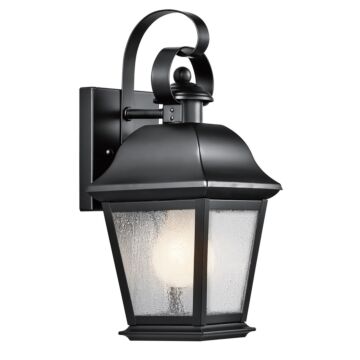 Mount Vernon One Light Outdoor Wall Mount in Black by Kichler