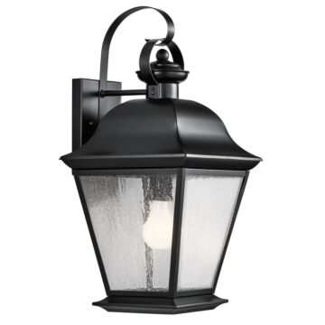 Mount Vernon One Light Outdoor Wall Mount in Black by Kichler