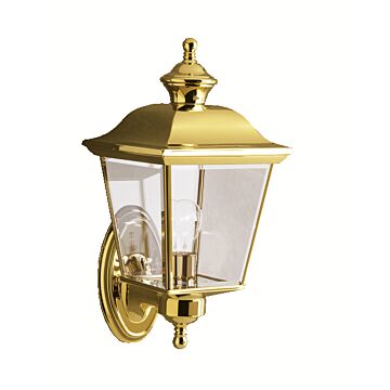 Bay Shore One Light Outdoor Wall Mount in Polished Brass by Kichler
