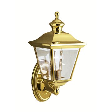 Bay Shore One Light Outdoor Wall Mount in Polished Brass by Kichler