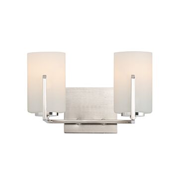 Dart Two Light Bath Vanity in Satin Nickel by Maxim