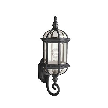 Barrie One Light Outdoor Wall Mount in Black by Kichler