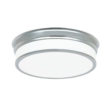 Navo LED Flush Mount in Chrome by Matteo Lighting