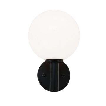 Cosmo One Light Wall Sconce in Black by Matteo Lighting