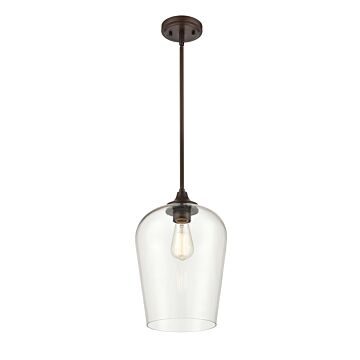 Ashford One Light Mini Pendant in Rubbed Bronze by Millennium