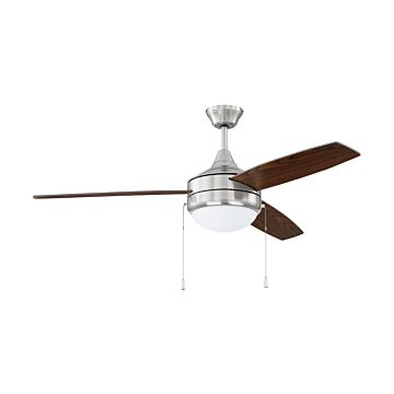Phaze 3 52"Ceiling Fan in Brushed Polished Nickel by Craftmade