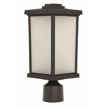 Resilience Lanterns One Light Post Mount in Bronze by Craftmade