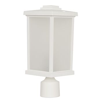 Resilience Lanterns One Light Post Mount in Textured White by Craftmade