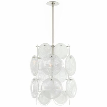 Loire  Chandelier in Polished Nickel by Visual Comfort Signature