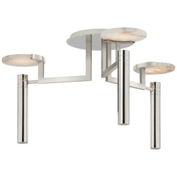 Melange LED Semi-Flush Mount in Polished Nickel by Visual Comfort Signature