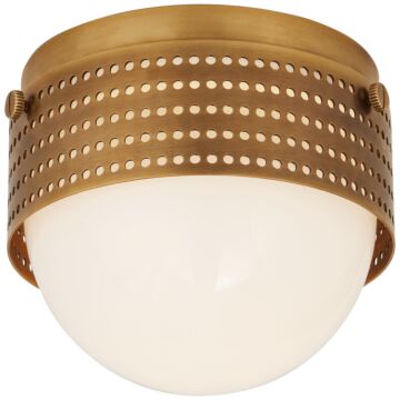 Precision LED Solitaire in Antique-Burnished Brass by Visual Comfort Signature