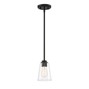 Westin 1-Light Mini Pendant in Matte Black