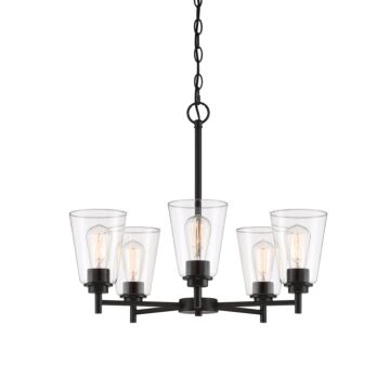 Westin 5-Light Chandelier in Matte Black
