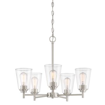 Westin 5-Light Chandelier in Satin Platinum