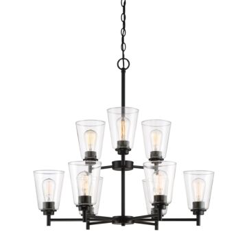 Westin 9-Light Chandelier in Matte Black