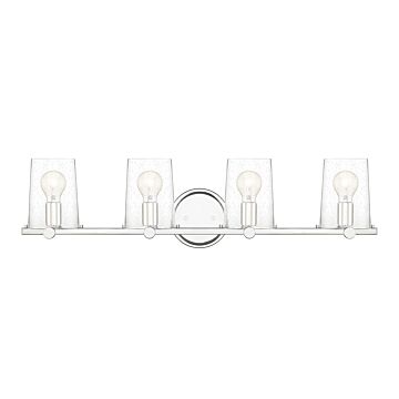 Matteson 4-Light Bathroom Vanity Light Bar in Chrome