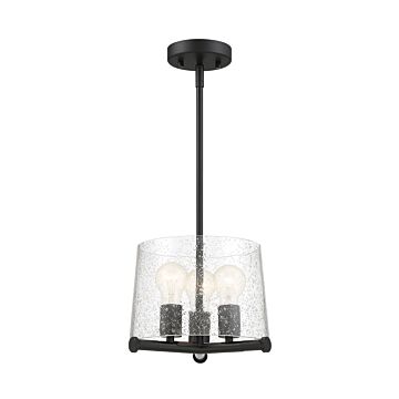 Matteson 3-Light Pendant in Matte Black