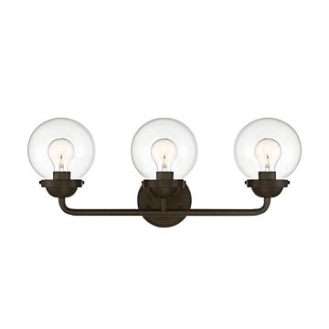 Knoll 3-Light Bathroom Vanity Light Bar in Oil Rubbed Bronze