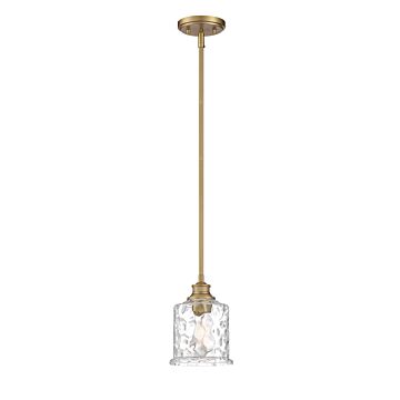 Drake 1-Light Mini Pendant in Brushed Gold