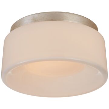 Halo LED Flush Mount in Burnished Silver Leaf by Visual Comfort Signature