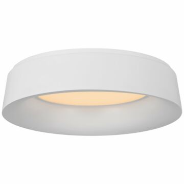 Halo LED Flush Mount in Matte White by Visual Comfort Signature
