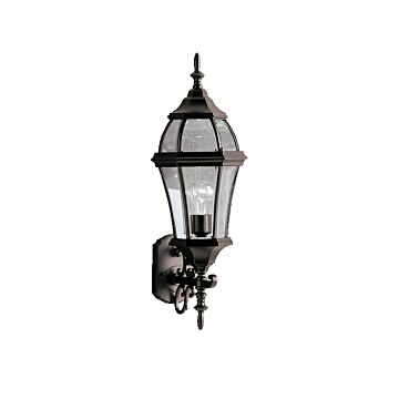 Townhouse One Light Outdoor Wall Mount in Black by Kichler