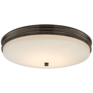 Launceton LED Flush Mount in Bronze by Visual Comfort Signature