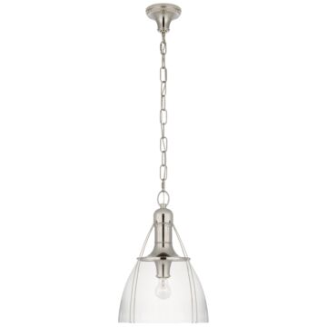 Prestwick  Pendant in Polished Nickel by Visual Comfort Signature