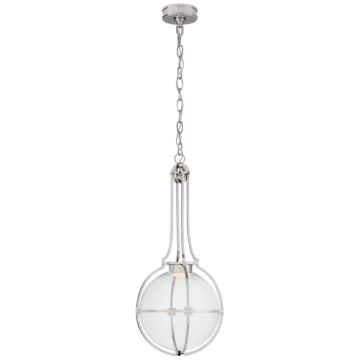 Gracie LED Pendant in Polished Nickel by Visual Comfort Signature