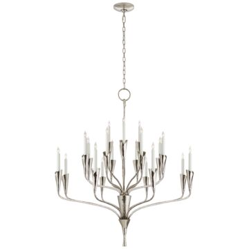 Aiden  Chandelier in Polished Nickel by Visual Comfort Signature