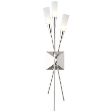 Stellar LED Wall Sconce in Polished Nickel by Visual Comfort Signature