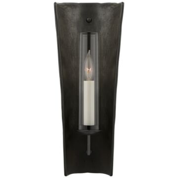 Downey  Wall Sconce in Stained Black Metallic and Aged Iron by Visual Comfort Signature