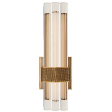 Fascio LED Wall Sconce in Hand-Rubbed Antique Brass by Visual Comfort Signature