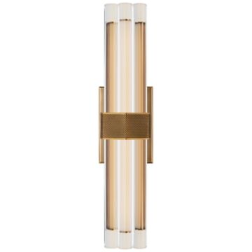 Fascio LED Wall Sconce in Hand-Rubbed Antique Brass by Visual Comfort Signature