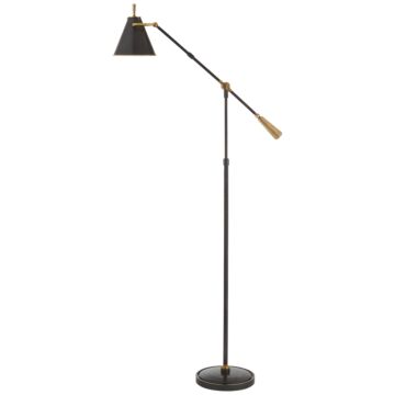 Goodman LED Floor Lamp in Bronze and Brass by Visual Comfort Signature