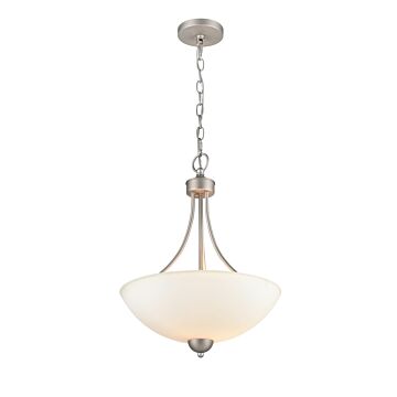 Ivey Lake Two Light Pendant in Satin Nickel by Millennium