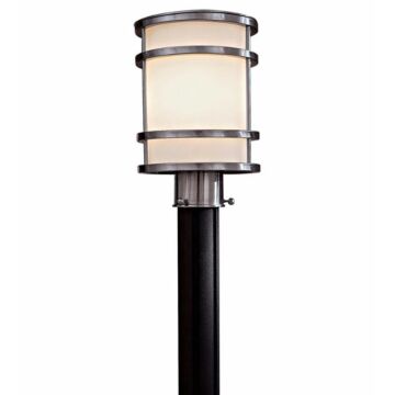 Bay View One Light Post Mount in Brushed Stainless Steel by Minka Lavery