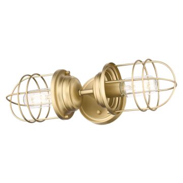 Seaport BCB Two Light Wall Sconce in Brushed Champagne Bronze by Golden