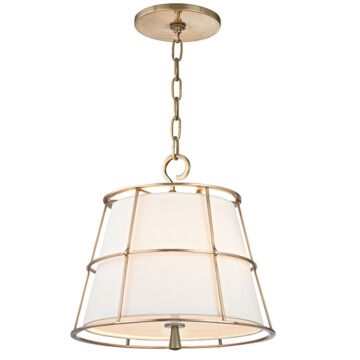 Savona Two Light Pendant in Aged Brass by Hudson Valley